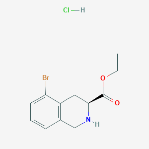 (S)-Ethyl 5-bromo-1,2,3,4-tetrahydroisoquinoline-3-carboxylate hydrochloride