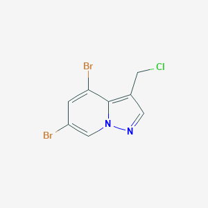 4,6-Dibromo-3-(chloromethyl)pyrazolo[1,5-a]pyridine