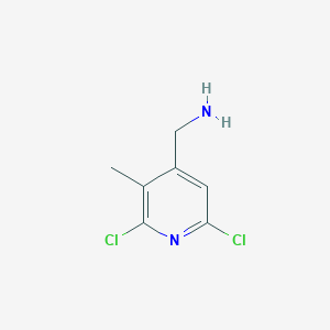 molecular formula C7H8Cl2N2 B13667585 (2,6-Dichloro-3-methylpyridin-4-yl)methanamine 