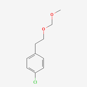 molecular formula C10H13ClO2 B13667587 1-Chloro-4-[2-(methoxymethoxy)ethyl]benzene 