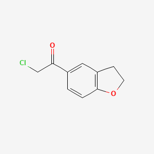 molecular formula C10H9ClO2 B1366759 2-Chloro-1-(2,3-dihydrobenzofuran-5-yl)ethanone CAS No. 64089-34-5