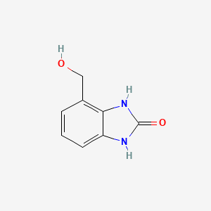 molecular formula C8H8N2O2 B13667599 4-(Hydroxymethyl)-1H-benzo[d]imidazol-2(3H)-one 