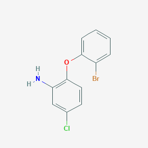 molecular formula C12H9BrClNO B13667627 2-(2-Bromophenoxy)-5-chloroaniline 