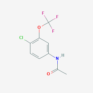 molecular formula C9H7ClF3NO2 B13667660 N-(4-Chloro-3-(trifluoromethoxy)phenyl)acetamide 