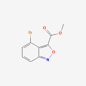 molecular formula C9H6BrNO3 B13667682 Methyl 4-Bromobenzo[c]isoxazole-3-carboxylate 