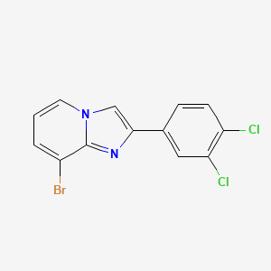 molecular formula C13H7BrCl2N2 B13667683 8-Bromo-2-(3,4-dichlorophenyl)imidazo[1,2-a]pyridine 