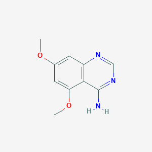 molecular formula C10H11N3O2 B13667816 5,7-Dimethoxyquinazolin-4-amine 