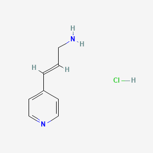 molecular formula C8H11ClN2 B13667861 3-(Pyridin-4-yl)prop-2-en-1-amine hydrochloride 