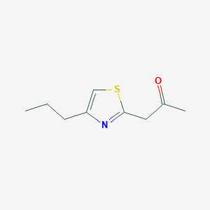 molecular formula C9H13NOS B13667875 1-(4-Propyl-2-thiazolyl)-2-propanone 