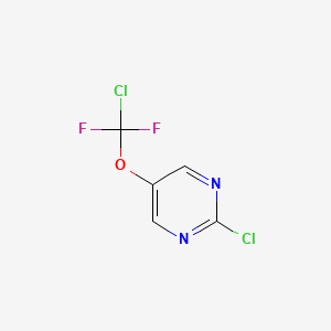 molecular formula C5H2Cl2F2N2O B13667895 2-Chloro-5-(chlorodifluoromethoxy)pyrimidine CAS No. 2995276-70-3