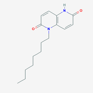 molecular formula C16H22N2O2 B13667898 1-Octyl-1,5-naphthyridine-2,6(1H,5H)-dione 