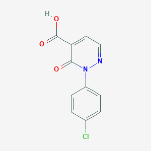 molecular formula C11H7ClN2O3 B13667899 2-(4-Chlorophenyl)-3-oxo-2,3-dihydropyridazine-4-carboxylic acid 