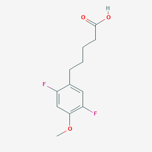 molecular formula C12H14F2O3 B13667963 5-(2,5-Difluoro-4-methoxyphenyl)pentanoic Acid 