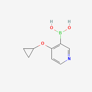 molecular formula C8H10BNO3 B13667964 (4-Cyclopropoxypyridin-3-yl)boronic acid 