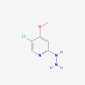 5-Chloro-2-hydrazinyl-4-methoxypyridine