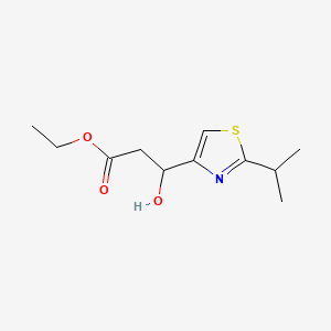 Ethyl 3-Hydroxy-3-(2-isopropyl-4-thiazolyl)propanoate