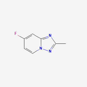 molecular formula C7H6FN3 B13667993 7-Fluoro-2-methyl-[1,2,4]triazolo[1,5-a]pyridine 