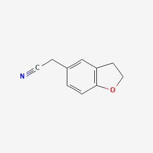molecular formula C10H9NO B1366802 2-(2,3-Dihydrobenzofuran-5-yl)acetonitrile CAS No. 196399-53-8