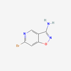 molecular formula C6H4BrN3O B13668063 6-Bromoisoxazolo[4,5-c]pyridin-3-amine 