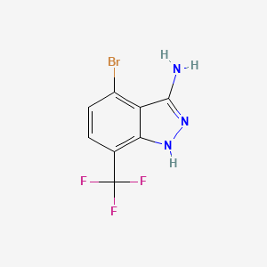 4-Bromo-7-(trifluoromethyl)-1H-indazol-3-amine