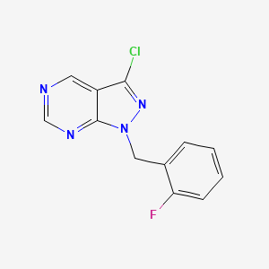 3-Chloro-1-(2-fluorobenzyl)-1H-pyrazolo[3,4-d]pyrimidine