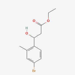 Ethyl 3-(4-bromo-2-methylphenyl)-3-hydroxypropanoate