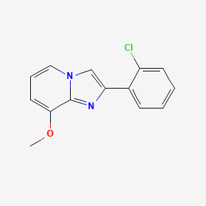 molecular formula C14H11ClN2O B13668079 2-(2-Chlorophenyl)-8-methoxyimidazo[1,2-a]pyridine 