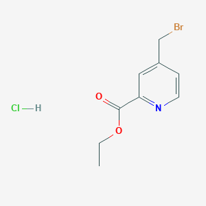 molecular formula C9H11BrClNO2 B13668084 Ethyl 4-(bromomethyl)picolinate hydrochloride 