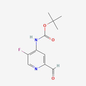 4-(Boc-amino)-5-fluoropicolinaldehyde