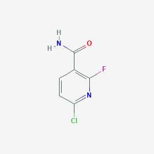 molecular formula C6H4ClFN2O B13668126 6-Chloro-2-fluoronicotinamide 