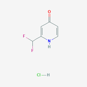 molecular formula C6H6ClF2NO B13668144 2-(Difluoromethyl)pyridin-4-ol hydrochloride 