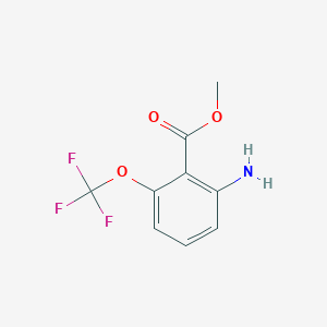 molecular formula C9H8F3NO3 B13668151 Methyl 2-amino-6-(trifluoromethoxy)benzoate CAS No. 1260796-53-9