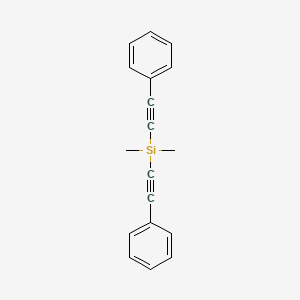 molecular formula C18H16Si B1366817 二甲基双(苯基乙炔基)硅烷 CAS No. 2170-08-3