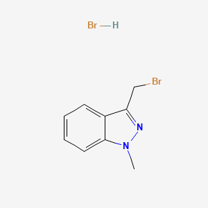 molecular formula C9H10Br2N2 B13668174 3-(Bromomethyl)-1-methyl-1H-indazole hydrobromide 