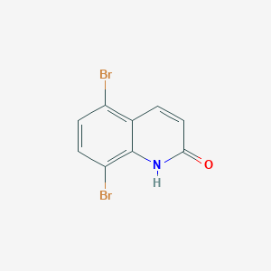 molecular formula C9H5Br2NO B13668241 5,8-Dibromoquinolin-2(1H)-one 