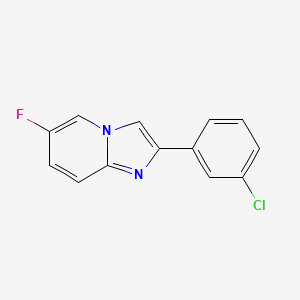 2-(3-Chlorophenyl)-6-fluoroimidazo[1,2-a]pyridine