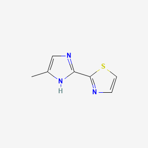 molecular formula C7H7N3S B13668252 2-(5-Methyl-2-imidazolyl)thiazole 