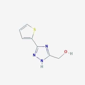 [5-(Thiophen-2-YL)-1H-1,2,4-triazol-3-YL]methanol