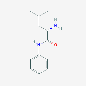 molecular formula C12H18N2O B1366830 (S)-2-氨基-4-甲基-N-苯基戊酰胺 CAS No. 21930-98-3