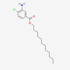 molecular formula C19H30ClNO2 B1366833 十二烷基3-氨基-4-氯苯甲酸酯 CAS No. 6195-20-6