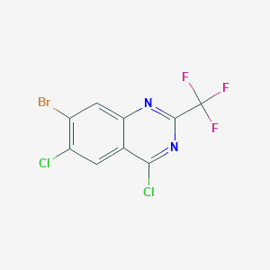 7-Bromo-4,6-dichloro-2-(trifluoromethyl)quinazoline