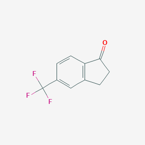 molecular formula C10H7F3O B136684 5-(三氟甲基)-1-茚酮 CAS No. 150969-56-5