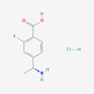 (R)-4-(1-Aminoethyl)-2-fluorobenzoic acid hydrochloride