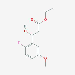 Ethyl 3-(2-Fluoro-5-methoxyphenyl)-3-hydroxypropanoate