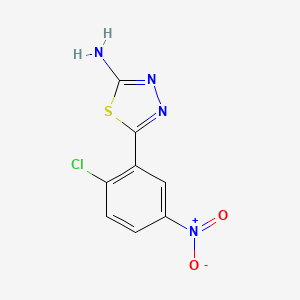 B1366856 5-(2-Chloro-5-nitrophenyl)-1,3,4-thiadiazol-2-amine CAS No. 299936-71-3