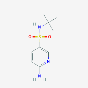 molecular formula C9H15N3O2S B1366860 6-氨基-N-叔丁基吡啶-3-磺酰胺 CAS No. 890093-88-6