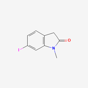 molecular formula C9H8INO B13668690 6-Iodo-1-methylindolin-2-one 