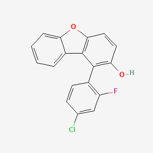 1-(4-Chloro-2-fluorophenyl)dibenzo[b,d]furan-2-ol