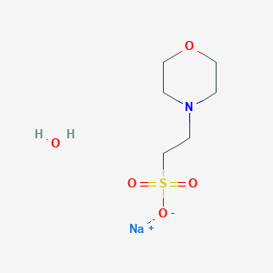 molecular formula C6H14NNaO5S B13668793 Sodium 2-Morpholinoethanesulfonate Monohydrate 