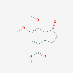 molecular formula C12H12O5 B136688 6,7-二甲氧基-1-氧代-2,3-二氢-1H-茚满-4-甲酸 CAS No. 148050-74-2